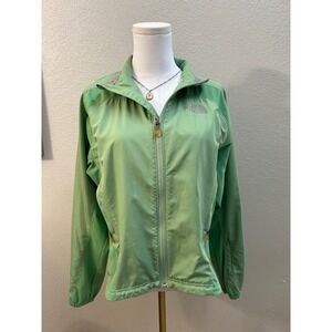 The North Face Flight Series Sage Green Full Zip Windbreaker Jacket Size M